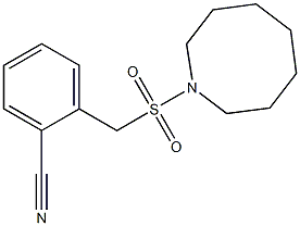 2-[(azocane-1-sulfonyl)methyl]benzonitrile 结构式