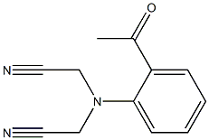 2-[(cyanomethyl)(2-acetylphenyl)amino]acetonitrile 结构式