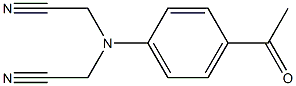 2-[(cyanomethyl)(4-acetylphenyl)amino]acetonitrile 结构式