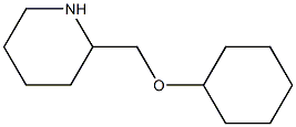 2-[(cyclohexyloxy)methyl]piperidine 结构式