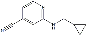 2-[(cyclopropylmethyl)amino]isonicotinonitrile 结构式