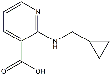 2-[(cyclopropylmethyl)amino]pyridine-3-carboxylic acid 结构式