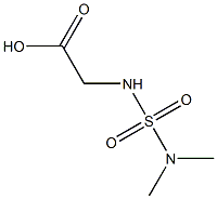 2-[(dimethylsulfamoyl)amino]acetic acid 结构式