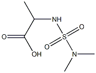 2-[(dimethylsulfamoyl)amino]propanoic acid 结构式