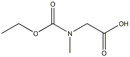 2-[(ethoxycarbonyl)(methyl)amino]acetic acid 结构式