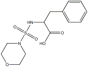 2-[(morpholine-4-sulfonyl)amino]-3-phenylpropanoic acid 结构式