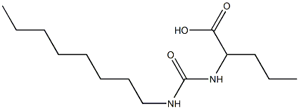 2-[(octylcarbamoyl)amino]pentanoic acid 结构式