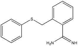 2-[(phenylsulfanyl)methyl]benzene-1-carboximidamide 结构式