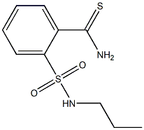 2-[(propylamino)sulfonyl]benzenecarbothioamide 结构式