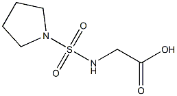 2-[(pyrrolidine-1-sulfonyl)amino]acetic acid 结构式