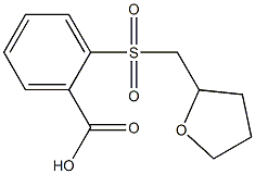 2-[(tetrahydrofuran-2-ylmethyl)sulfonyl]benzoic acid 结构式