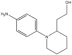 2-[1-(4-aminophenyl)piperidin-2-yl]ethanol 结构式