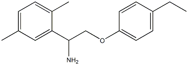 2-[1-amino-2-(4-ethylphenoxy)ethyl]-1,4-dimethylbenzene 结构式