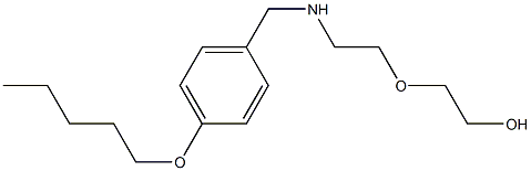 2-[2-({[4-(pentyloxy)phenyl]methyl}amino)ethoxy]ethan-1-ol 结构式
