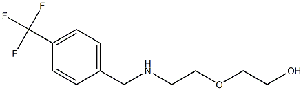 2-[2-({[4-(trifluoromethyl)phenyl]methyl}amino)ethoxy]ethan-1-ol 结构式