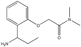 2-[2-(1-aminopropyl)phenoxy]-N,N-dimethylacetamide 结构式