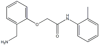 2-[2-(aminomethyl)phenoxy]-N-(2-methylphenyl)acetamide 结构式