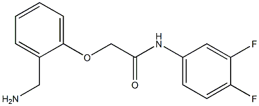 2-[2-(aminomethyl)phenoxy]-N-(3,4-difluorophenyl)acetamide 结构式