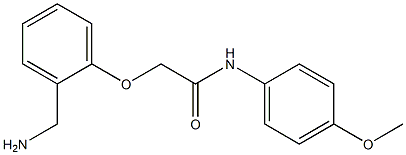 2-[2-(aminomethyl)phenoxy]-N-(4-methoxyphenyl)acetamide 结构式