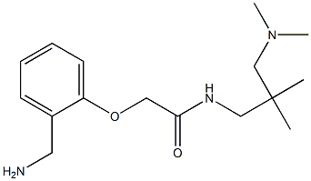 2-[2-(aminomethyl)phenoxy]-N-{2-[(dimethylamino)methyl]-2-methylpropyl}acetamide 结构式