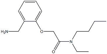 2-[2-(aminomethyl)phenoxy]-N-butyl-N-ethylacetamide 结构式