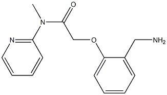 2-[2-(aminomethyl)phenoxy]-N-methyl-N-(pyridin-2-yl)acetamide 结构式