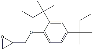 2-[2,4-bis(2-methylbutan-2-yl)phenoxymethyl]oxirane 结构式