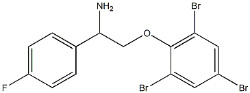 2-[2-amino-2-(4-fluorophenyl)ethoxy]-1,3,5-tribromobenzene 结构式