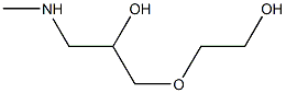 2-[2-hydroxy-3-(methylamino)propoxy]ethan-1-ol 结构式