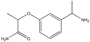 2-[3-(1-aminoethyl)phenoxy]propanamide 结构式