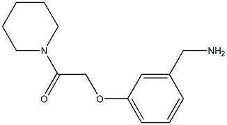 2-[3-(aminomethyl)phenoxy]-1-(piperidin-1-yl)ethan-1-one 结构式