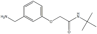 2-[3-(aminomethyl)phenoxy]-N-(tert-butyl)acetamide 结构式