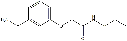 2-[3-(aminomethyl)phenoxy]-N-isobutylacetamide 结构式