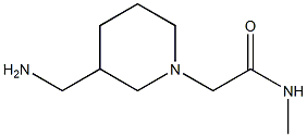 2-[3-(aminomethyl)piperidin-1-yl]-N-methylacetamide 结构式