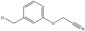 2-[3-(chloromethyl)phenoxy]acetonitrile 结构式