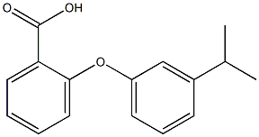 2-[3-(propan-2-yl)phenoxy]benzoic acid 结构式