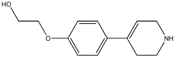 2-[4-(1,2,3,6-tetrahydropyridin-4-yl)phenoxy]ethan-1-ol 结构式