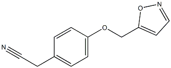 2-[4-(1,2-oxazol-5-ylmethoxy)phenyl]acetonitrile 结构式