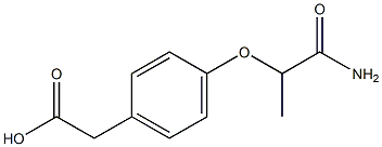 2-[4-(1-carbamoylethoxy)phenyl]acetic acid 结构式