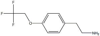 2-[4-(2,2,2-trifluoroethoxy)phenyl]ethanamine 结构式