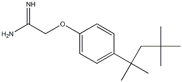 2-[4-(2,4,4-trimethylpentan-2-yl)phenoxy]ethanimidamide 结构式