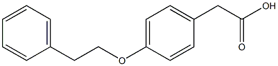 2-[4-(2-phenylethoxy)phenyl]acetic acid 结构式