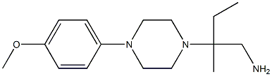 2-[4-(4-methoxyphenyl)piperazin-1-yl]-2-methylbutan-1-amine 结构式