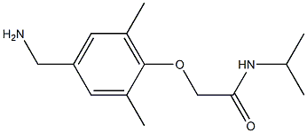 2-[4-(aminomethyl)-2,6-dimethylphenoxy]-N-(propan-2-yl)acetamide 结构式