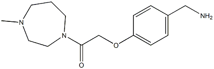 2-[4-(aminomethyl)phenoxy]-1-(4-methyl-1,4-diazepan-1-yl)ethan-1-one 结构式