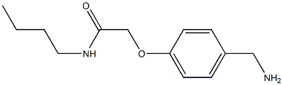 2-[4-(aminomethyl)phenoxy]-N-butylacetamide 结构式