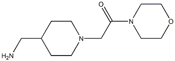 2-[4-(aminomethyl)piperidin-1-yl]-1-(morpholin-4-yl)ethan-1-one 结构式