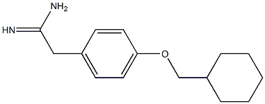 2-[4-(cyclohexylmethoxy)phenyl]ethanimidamide 结构式