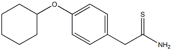 2-[4-(cyclohexyloxy)phenyl]ethanethioamide 结构式