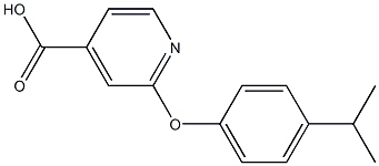 2-[4-(propan-2-yl)phenoxy]pyridine-4-carboxylic acid 结构式
